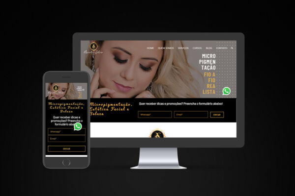 Site one page com blog